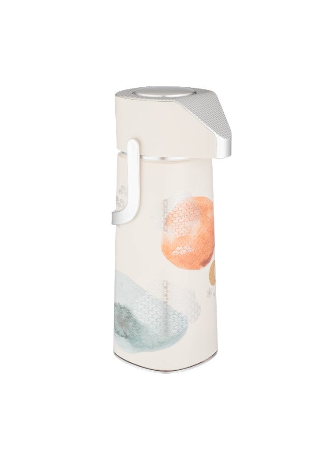 ريفان 🫖 ترمس ضغط ريفان فاكيوم 1 لتر – لون كريمي بتصميم عصري ✨ - Image 5